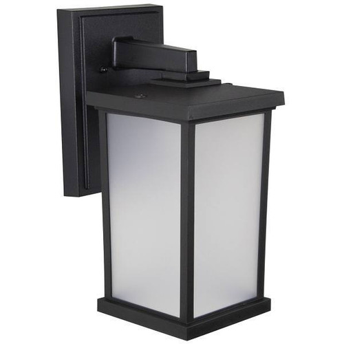 Liteco Hutton Large Wall Fixture With Photocell And Motion Sensor, Black