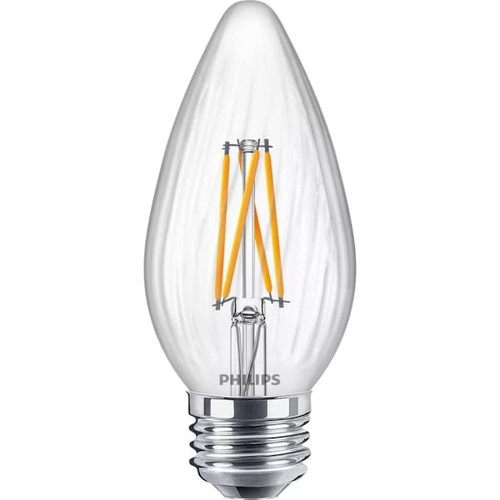 Philips Led F15 Bulb, E26 Base, 90 Cri, 2200-2700k, 5.5 Watts, Package Of 6