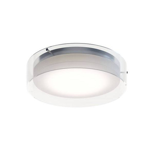 Afx Studio 16" LED Flush Mount, Adjustable Cct, Polished Chrome