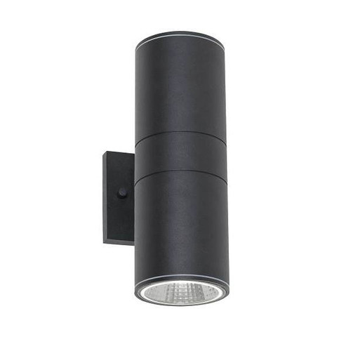 Afx Everly 12" LED Outdoor Sconce, Adjustable Cct, Black