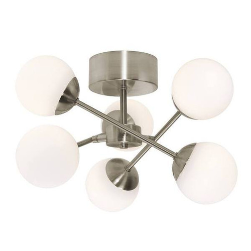 Afx Pearl 16" LED Ceiling Fixture, 3000k, Satin Nickel