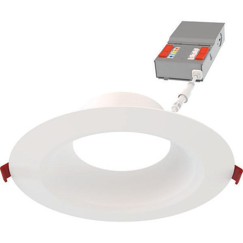 Juno Wafer 6" LED Regressed Smooth Downlight, Switchable Cct, Matte White Wf6 Dreg Sm Alo20 Sww5 90cri MW M6