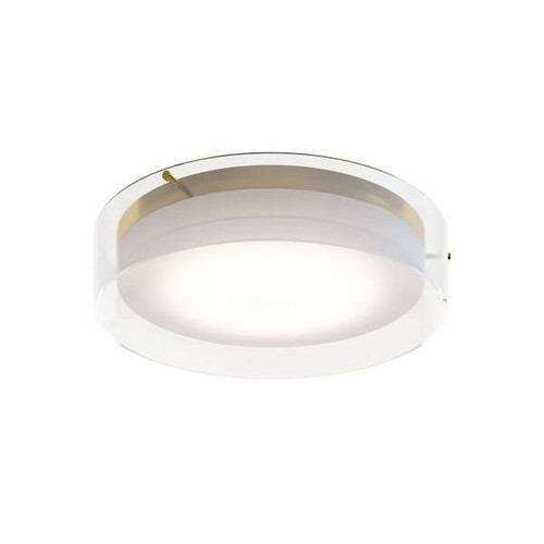 Afx Studio 16" LED Flush Mount, Adjustable Cct, Satin Brass