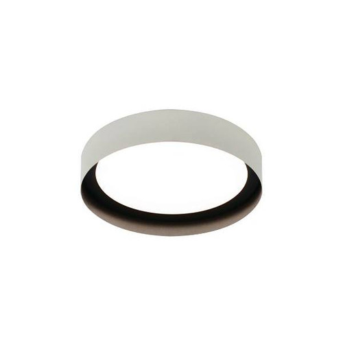 Afx Reveal 16" LED Flush Mount 120-277v, 3000k, White/Black