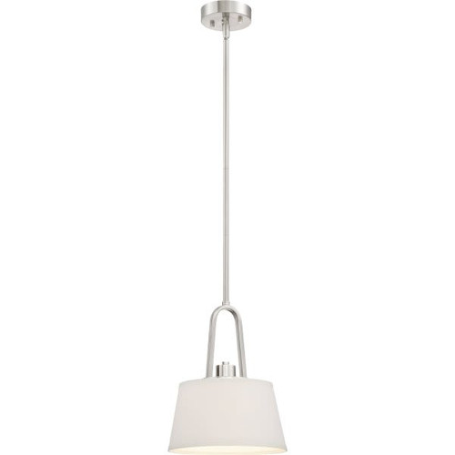 Designers Fountain Studio 10 In. 1-Light Pendant Fixture (Satin Platinum)