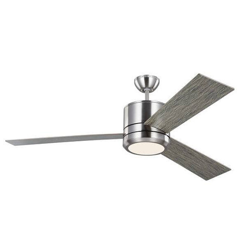 Generation Lighting Vision 56" LED Silver Ceiling Fan With Grey Weathered Blades