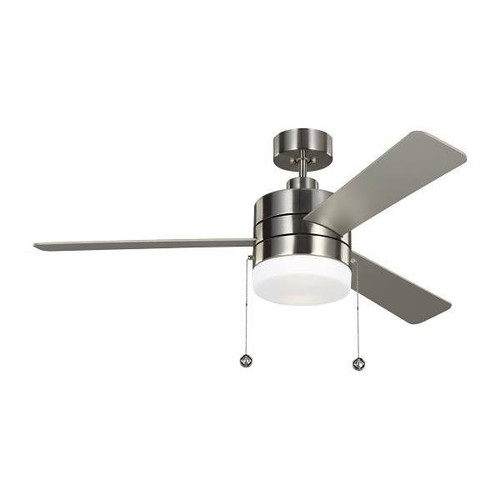 Generation Lighting Syrus 52" LED Silver Ceiling Fan With Reversible Blades