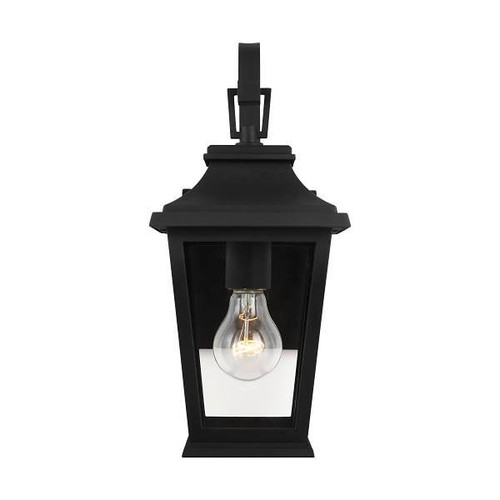 Generation Lighting Warren 6.5" 1-Light Textured Black Wall Mini-Lantern