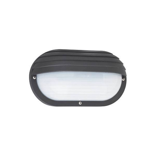Generation Lighting Bayside 5" 1-Light Black Wall Sconce With Frosted Diffuser