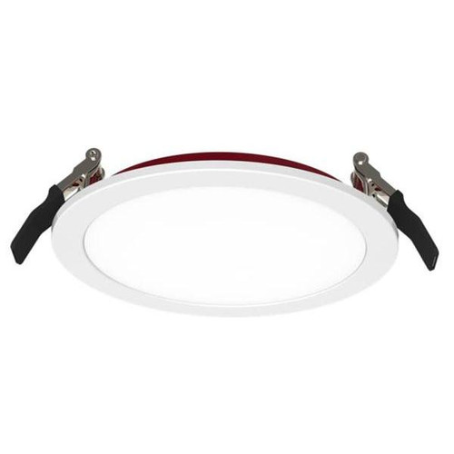 Halco Fire Rated Slim Downlight, Smooth Trim, Select Cct, 15 Watt, 6", White