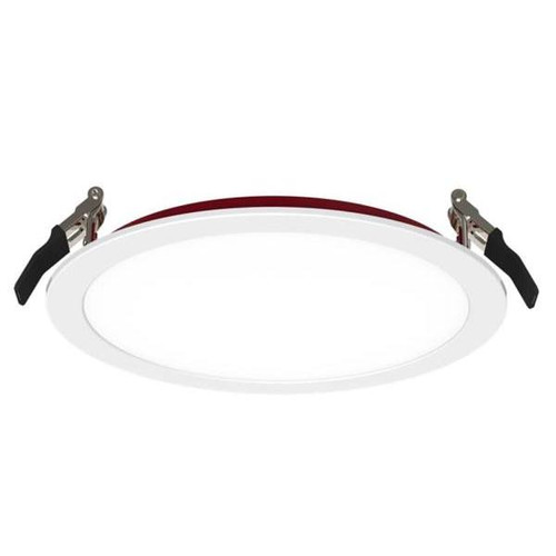 Halco Fire Rated Slim Downlight, Smooth Trim, Select Cct, 19 Watt, 8", White