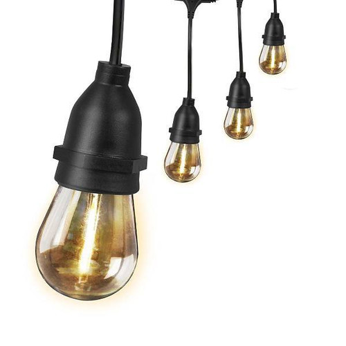 FEIT Electric LED S14 Amber String Lights, 20 Foot, Case Of 4