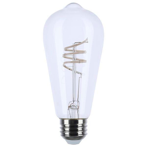 SATCO Vintage 6 Watt St19 Led, Flex Gray Coil Filament, E26, 2700k, Case Of 6