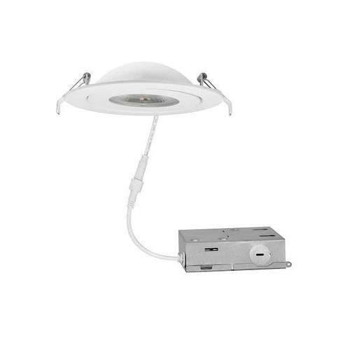 Sylvania 6" LED Rt6 Gimbal Downlight With J-Box, CCT Selectable, 13 Watts