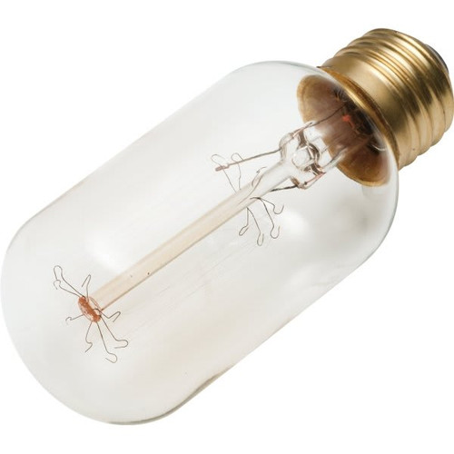 Satco Vintage T-14 Bulb, 40 Watt, Cage, 120 Volt, Package Of 10