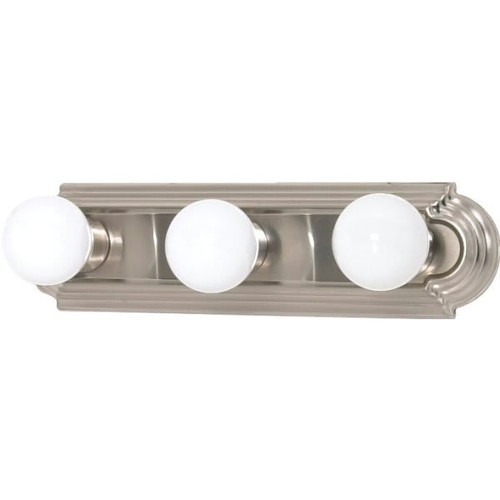Satco Racetrack 2 In. 3-Light Incandescent Bath Vanity Fixture