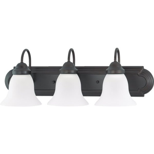 Satco Ballerina 8.5 In. 3-Light Incandescent Bath Vanity Fixture
