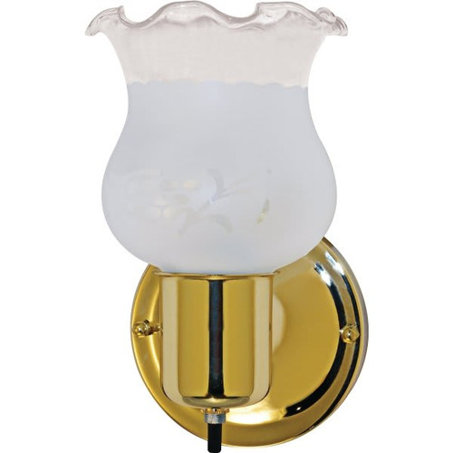 Satco 5 In. 1-Light Incandescent Bath Vanity Fixture