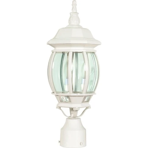 Satco Central Park 60w Lighting Post Cap (White)
