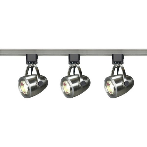 Satco Nuvo Brushed Nickel 12w Led 36 Degree Pinch Back Track Lighting Kit