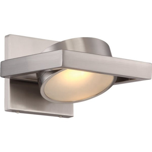 Satco Hawk 6.5 In. 1-Light Led Wall Sconce (Brushed Nickel)