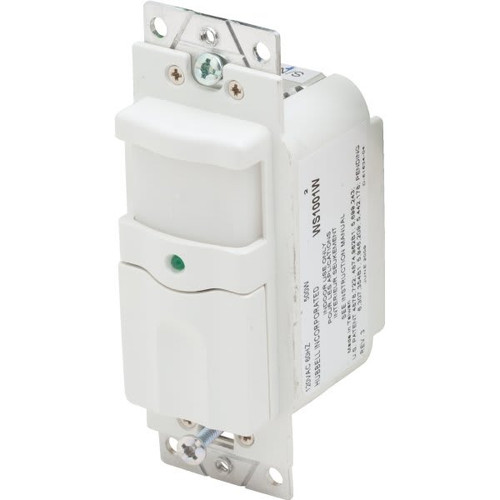 Hubbell 120 Volt Wall Mount Passive Infrared Vacancy Sensor (White)