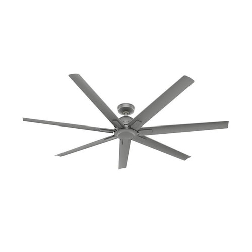 Hunter Fan 72" Downtown Ceiling Fan, Damp Rated, Matte Silver