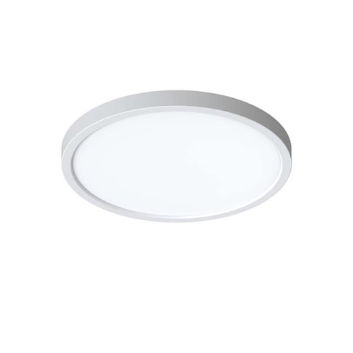 Seasons Edge 16-Inch Round 25w Dimmable Integrated LED Flush Mount Light With 5 CCT Selectable In White