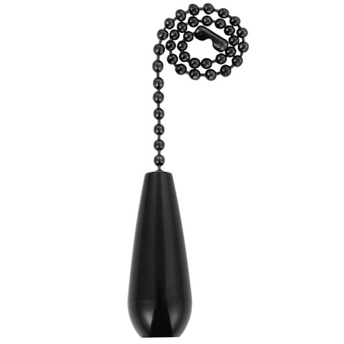 Universal 6-Inch Pull Chain For Light And Ceiling Fans In Matte Black 4-Pack