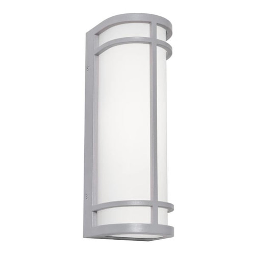 Afx Crain 16" LED Outdoor Wall Sconce, 27/30/35/40/50k, Textured Grey
