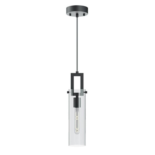 Afx Houston 4" One-Light Medium Base Pendant, Black