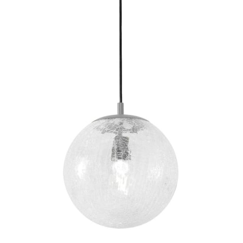 Afx Palla 9" One-Light Medium Base Pendant, Satin Nickel