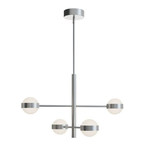 Afx Verona 30" LED Pendant, 27/30/35/40/50k, Satin Nickel