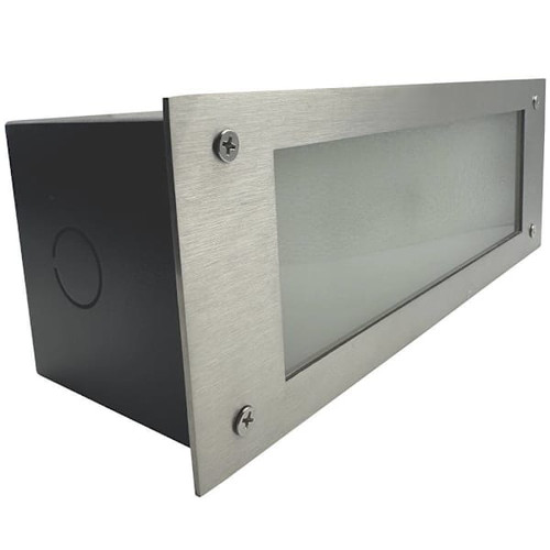 J&h LED 9" Recessed Wall Sconce, 3000k/4000k/5000k, 6 Watt, Silver