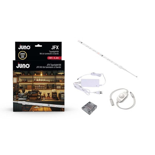 Juno Jfx 16' LED Tapelight Starter Kit, Plug-In, Damp Location, 3000k
