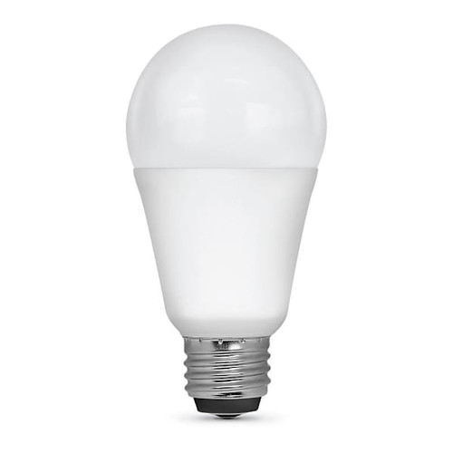 FEIT Electric A19 5/10/16 Watt 3-Way LED Bulb, E26, 2700k, White, Package Of 4