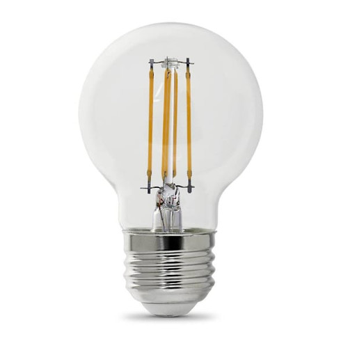 FEIT Electric G16-1/2 5.5 Watt Filament Led, E26, 3000k, Clear, Package Of 12