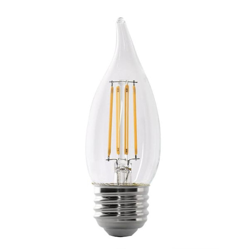 FEIT Electric Ba10 3.3 Watt Filament Flame Led, E26, 5000k, Clear, Package Of 12