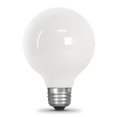 FEIT Electric G25 3.8 Watt Filament Led, E26 Base, 3000k, White, Package Of 12