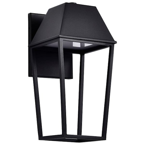 SATCO Colt 7" LED Medium Outdoor Lantern, 3000k, 10 Watts, Matte Black