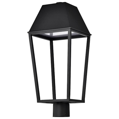 SATCO Colt 10" LED Outdoor Post Lantern, 3000k, 10 Watts, Matte Black