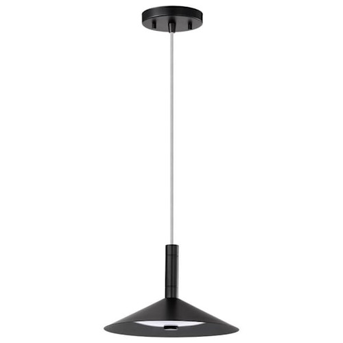 SATCO Corrine 10" LED Pendant, 3000k/4000k/5000k, 18 Watts, Matte Black