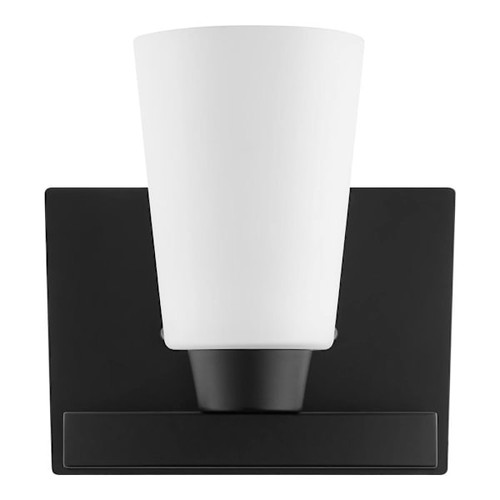 ETI Kestle 7" 1-Light Vanity Fixture With Night Light Mode, Matte Black