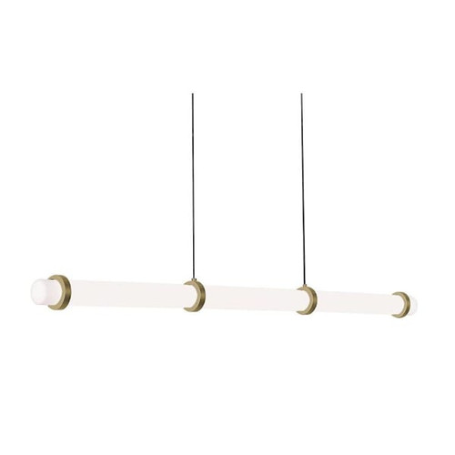 Afx Miami 48" LED Linear Pendant Light Antique Brass 120-277v 27/30/35/40/50k
