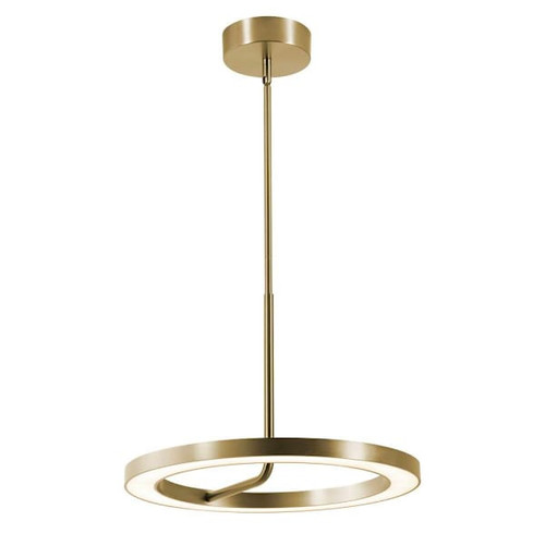 Afx One 18" LED Pendant Light Antique Brass 120-277v 27/30/35/40/50k