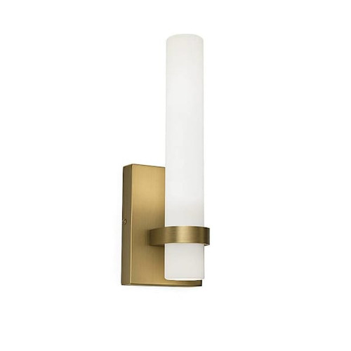 Afx Miami 13" LED Sconce Light Antique Brass 120-277v 27/30/35/40/50k