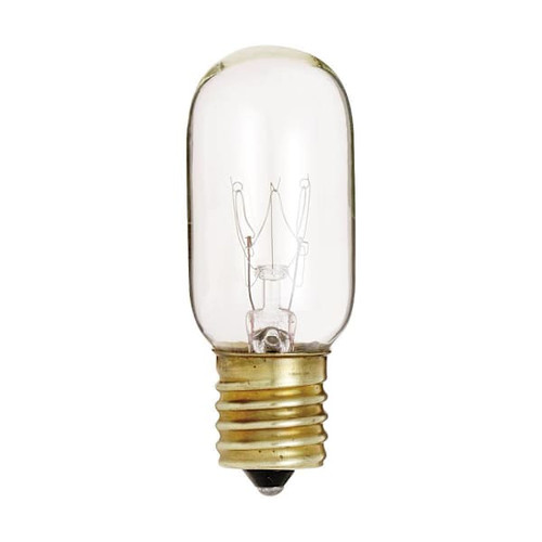 Satco 25 Watt T8 Incandescent Exit Bulb, Intermediate Base, Clear, Case Of 10