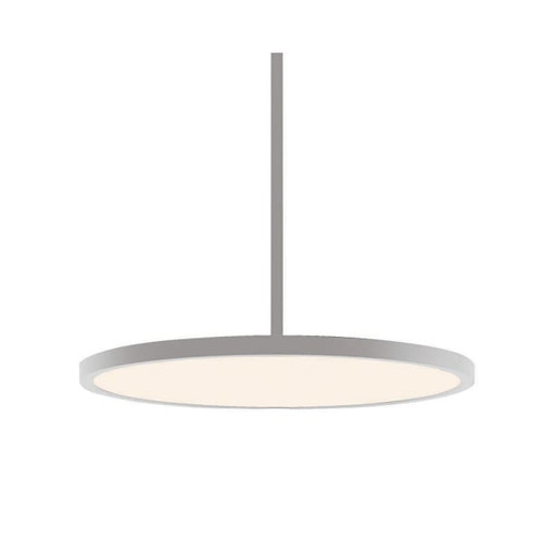 AFX Edge 20" Round Pendant Fixture, 2250 Lumens, Adjustable Cct, Satin Nickel