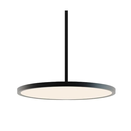 AFX Edge 24" Round Pendant Fixture, 2600 Lumens, Adjustable Cct, Black