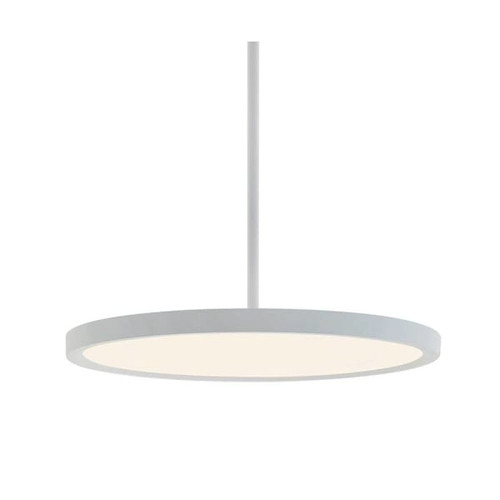 AFX Edge 24" Round Pendant Fixture, 2600 Lumens, Adjustable Cct, Satin Nickel